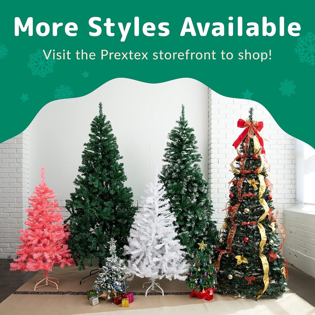 6 Ft Premium Christmas Tree with 1200 Tips for Fullness - Artificial Canadian Fir Full Bodied Christmas Tree with Metal Stand, Lightweight and Easy to Assemble