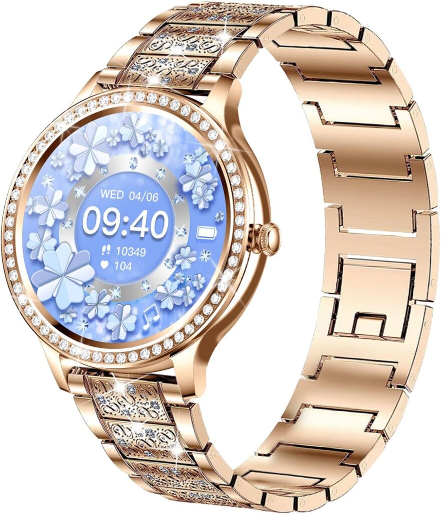 Avxtc Smart Watch for Women 1.32 Fitness Tracker with Answer/Make Calls,24/7 Heart Rate, Blood Oxygen, Stress and Sleep Tracker,20 Sports Modes, Fitness Watch Compatible Android iOS