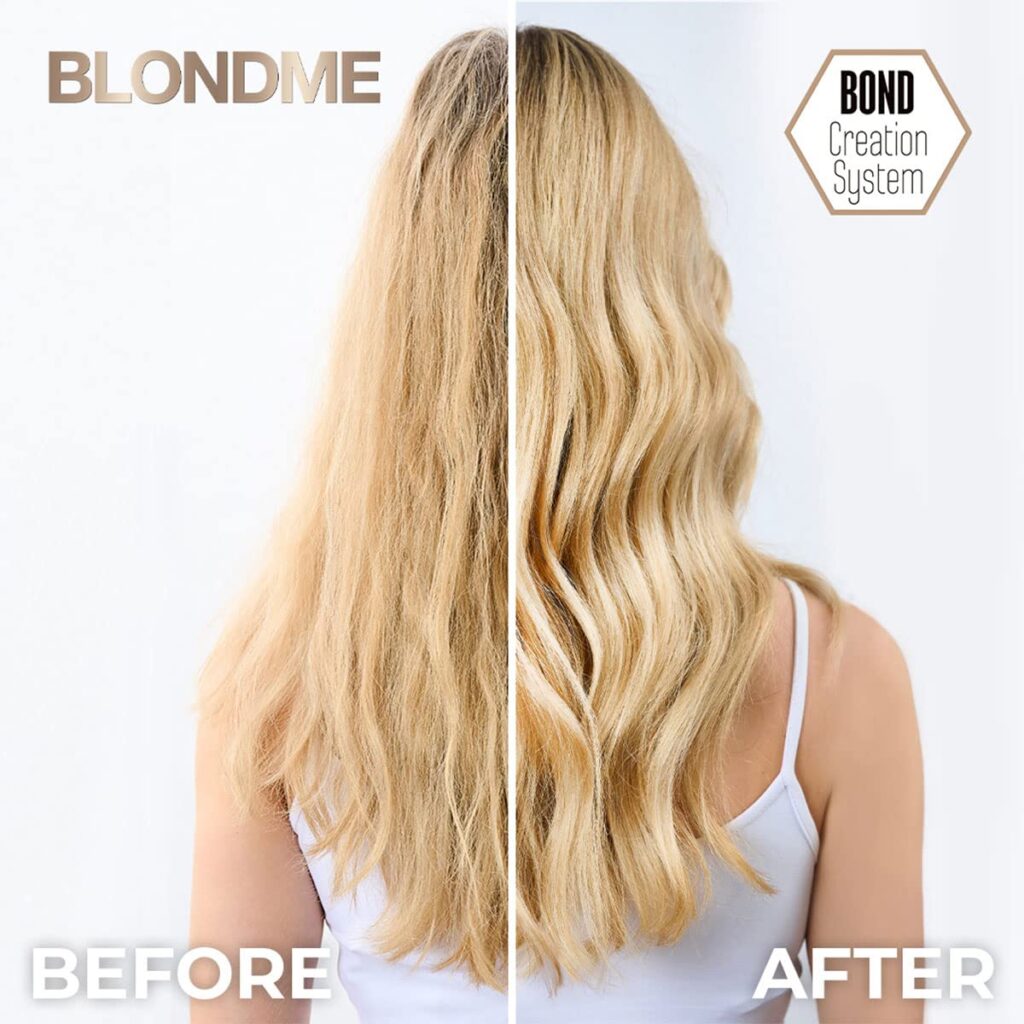BlondMe Blonde Wonders Golden Mask - Luminious Shine, Builds New Bonds - Illuminates Blonde Hair - All Blonde Types 450ml