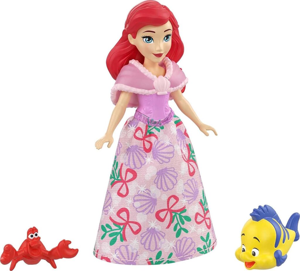 Disney Princess Advent Calendar, 24 Days of Surprises Include 4 Princess Small Dolls, 5 Friends  16 Accessories (Amazon Exclusive)