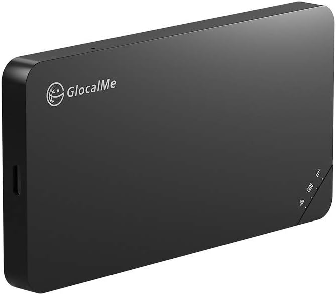 GlocalMe U3 Mobile Hotspot,Wireless Portable WiFi for Travel in 140+ Countries,No SIM Card Needed,Smart Local Network Auto-Selection,High Speed WiFi with US 8GB Global 1GB Data, Pocket WiFi (Black)