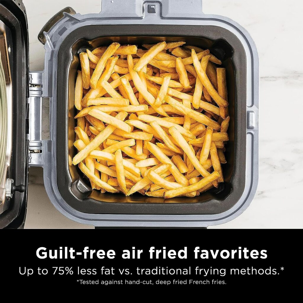 Ninja SF301 Speedi Rapid Cooker Air Fryer, 6-Quart Capacity, 12-in-1 Functions to Steam, Bake, Roast, Sear, Sauté, Slow Cook, Sous Vide More, 15-Minute Speedi Meals All In One Pot, Sea Salt Gray