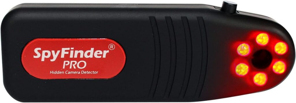 SpyFinder PRO Hidden Spy Camera Detector - Portable Personal Video Cam Tracker - Detect Covert Video Camera - Anti Spy Detector - Hidden Camera Tracking Scanner Hidden Devices Detector