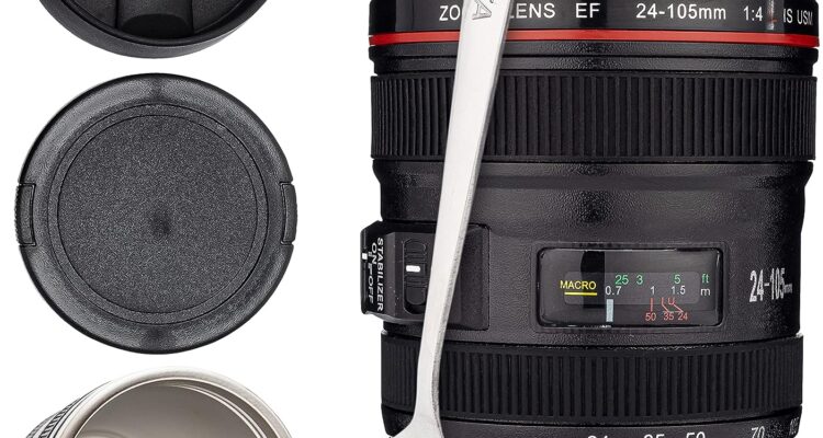 Strata cups camera lens coffee mug 135oz