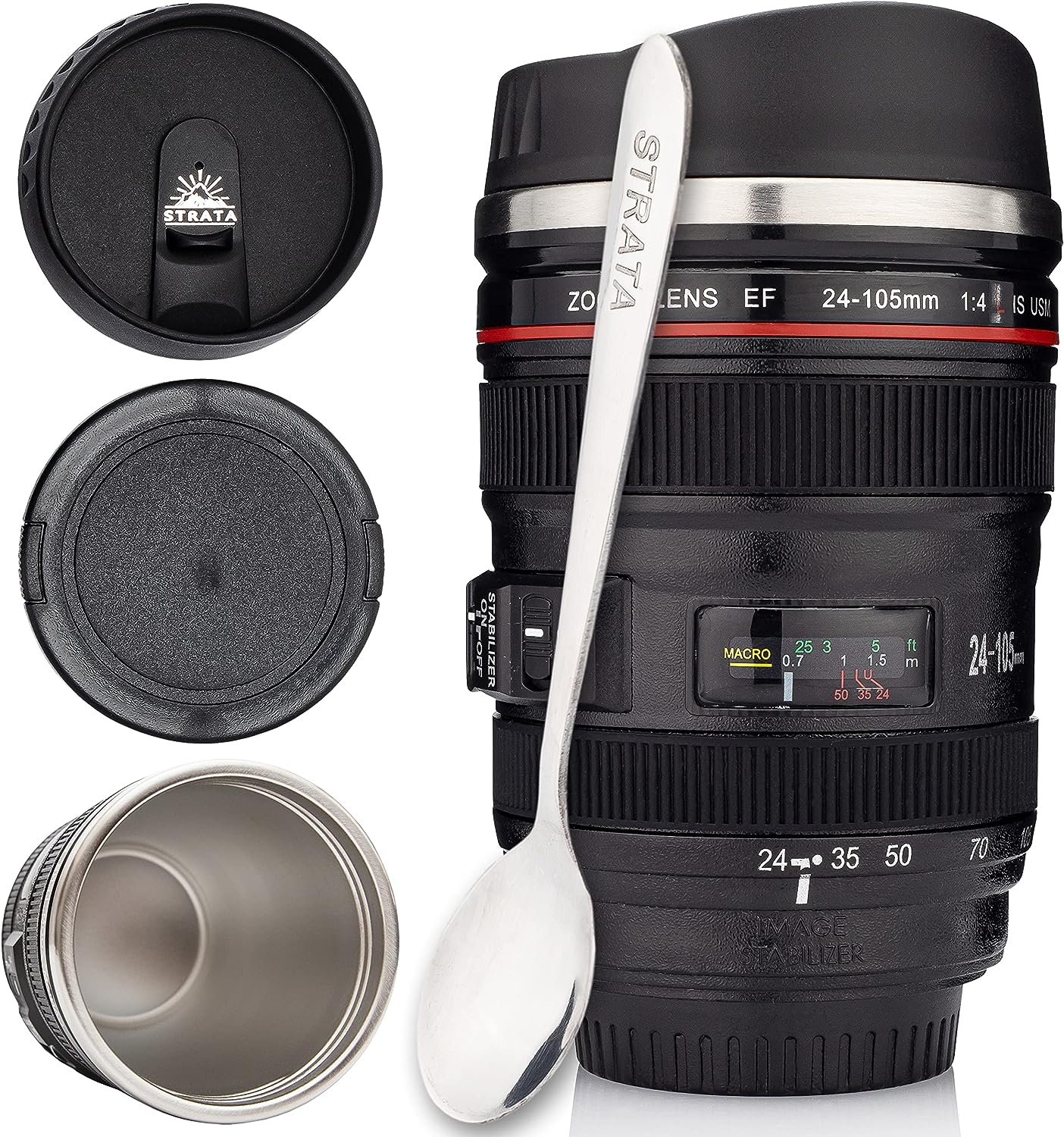 Strata cups camera lens coffee mug 135oz