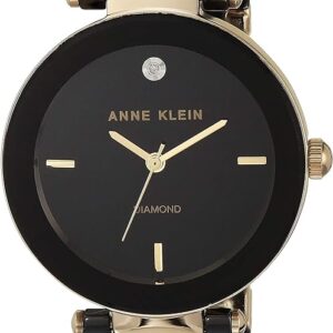 Anne Klein Women’s Diamond Dial Ceramic Bracelet Watch