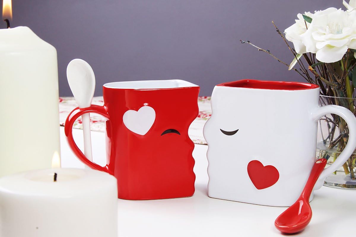 Blu Devil Kissing Mug Set