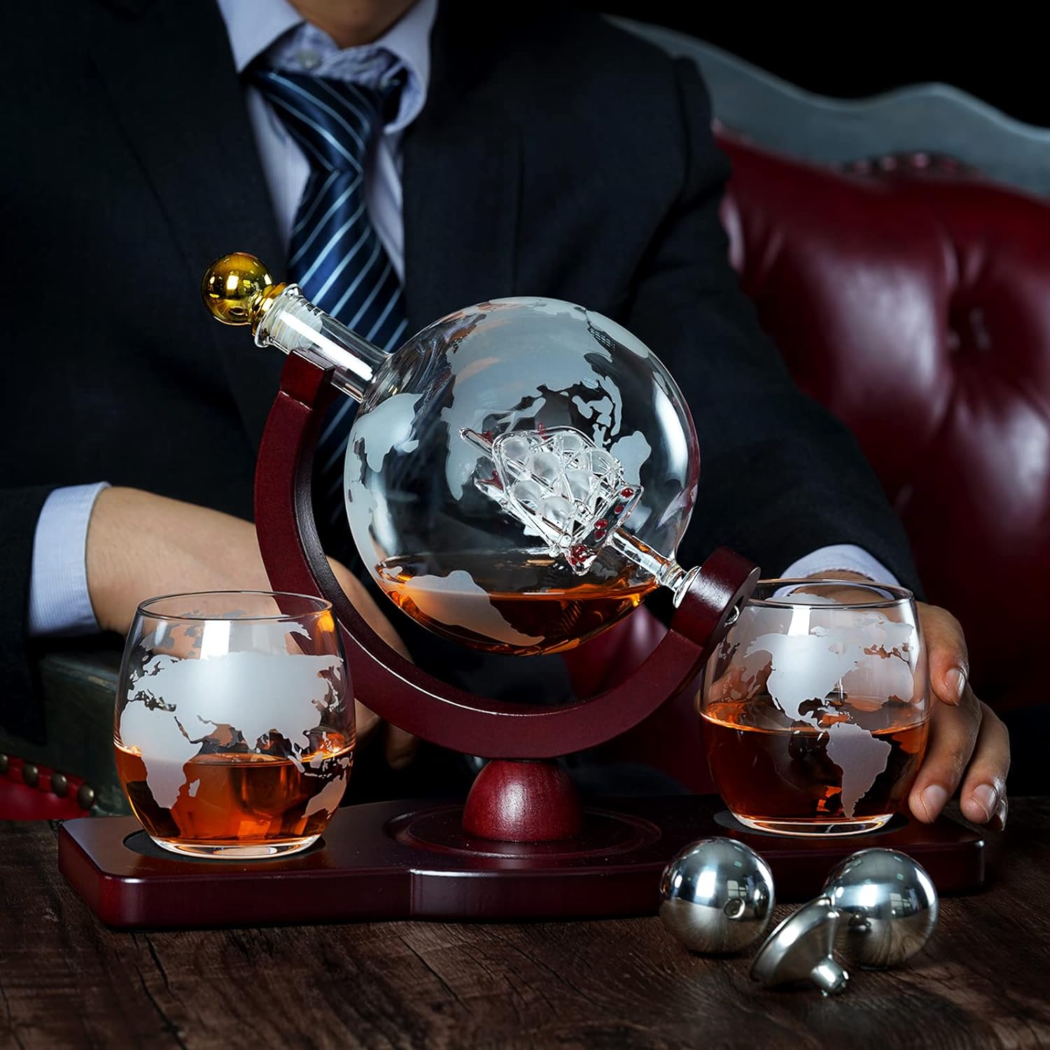 Whiskey Decanter Global Set