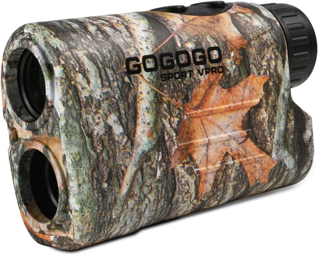 Gogogo Sport Vpro GS03 Laser Golf/Hunting Rangefinder, 6X Magnification Clear View 650/1200 Yards Laser Range Finder, Lightweight, Slope, Pin-Seeker Flag-Lock Vibration