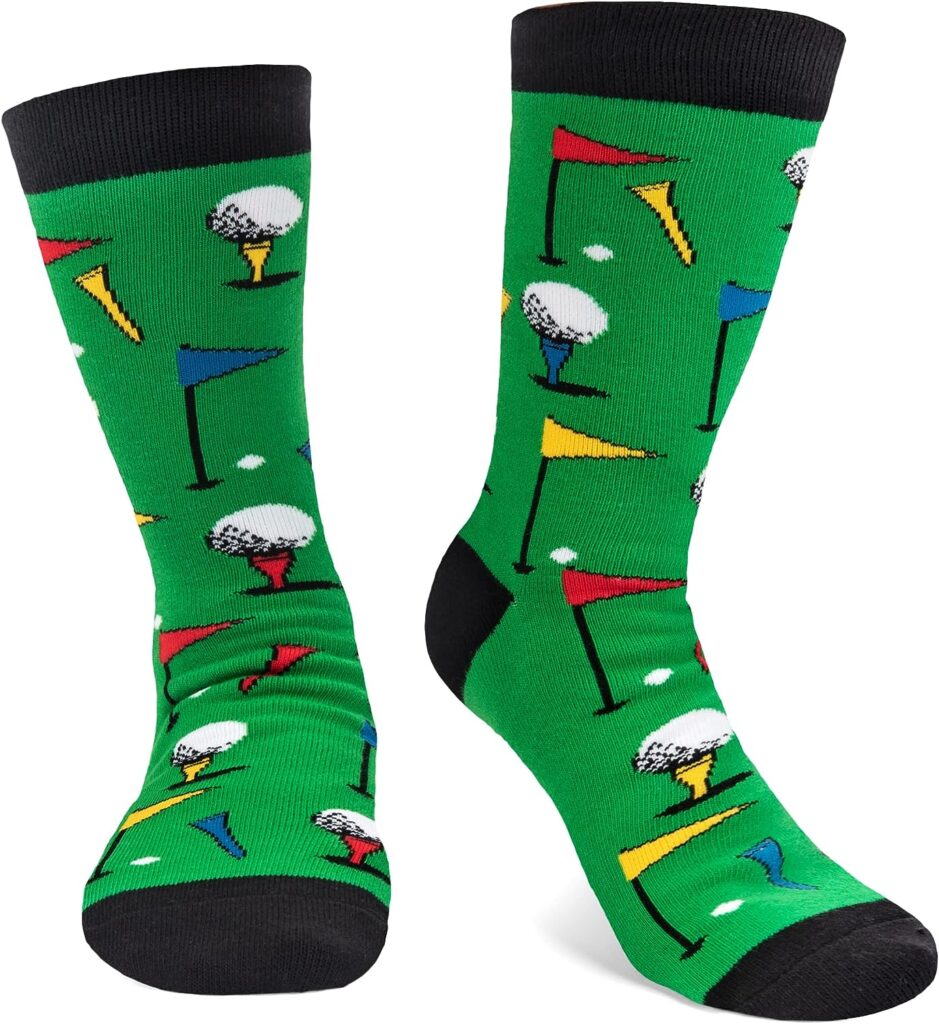 Golf Socks Funny Gifts for Golfers Unisex One Size