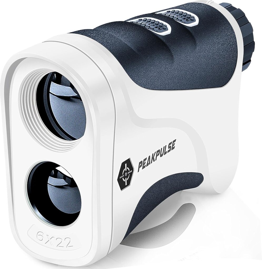 PEAKPULSE Golf Rangefinder with Slope, 650 Yards Laser Range Finder Golfing, Distance Finder, Flag Pole Locking Vibration︱ Fast Focus System