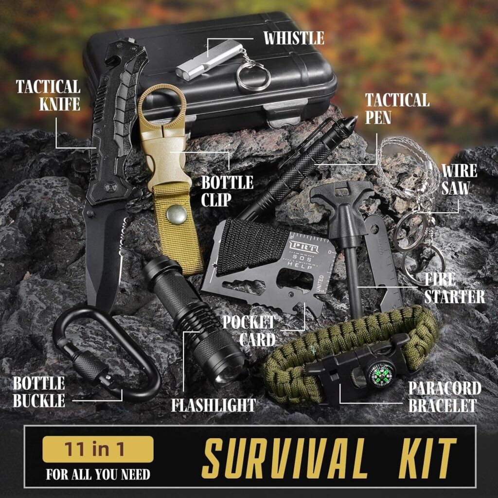 Survival Kit, Emergency Survival Gear and Equipment 14 in 1