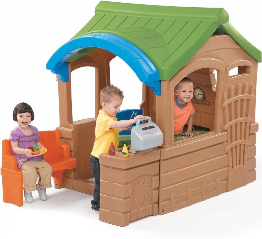 Imaginative Play - Woodland Adventure Playhouse & Slide