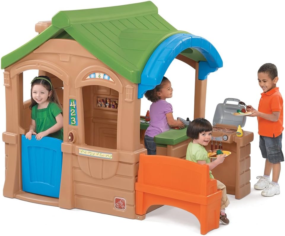 Imaginative Play - Woodland Adventure Playhouse & Slide