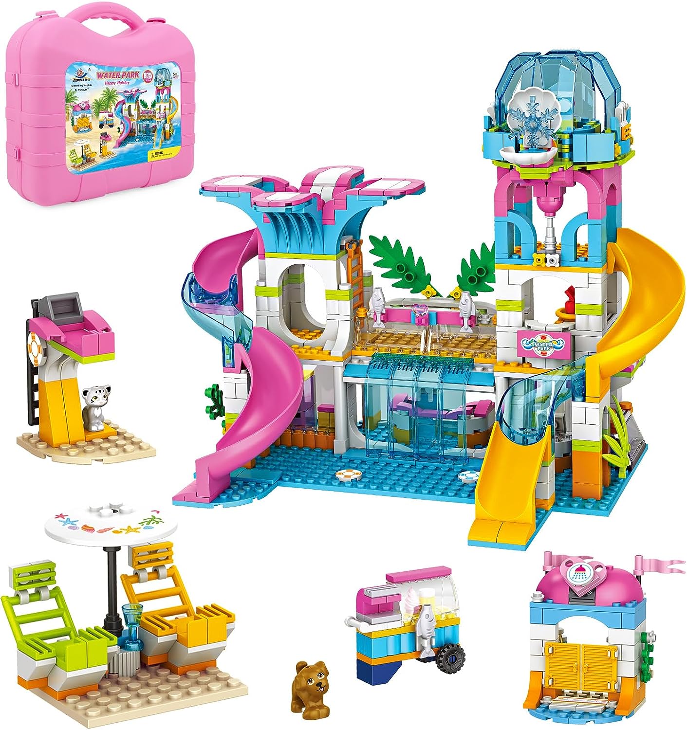 Summer Pool Party Toy Pool Building Blocks Set